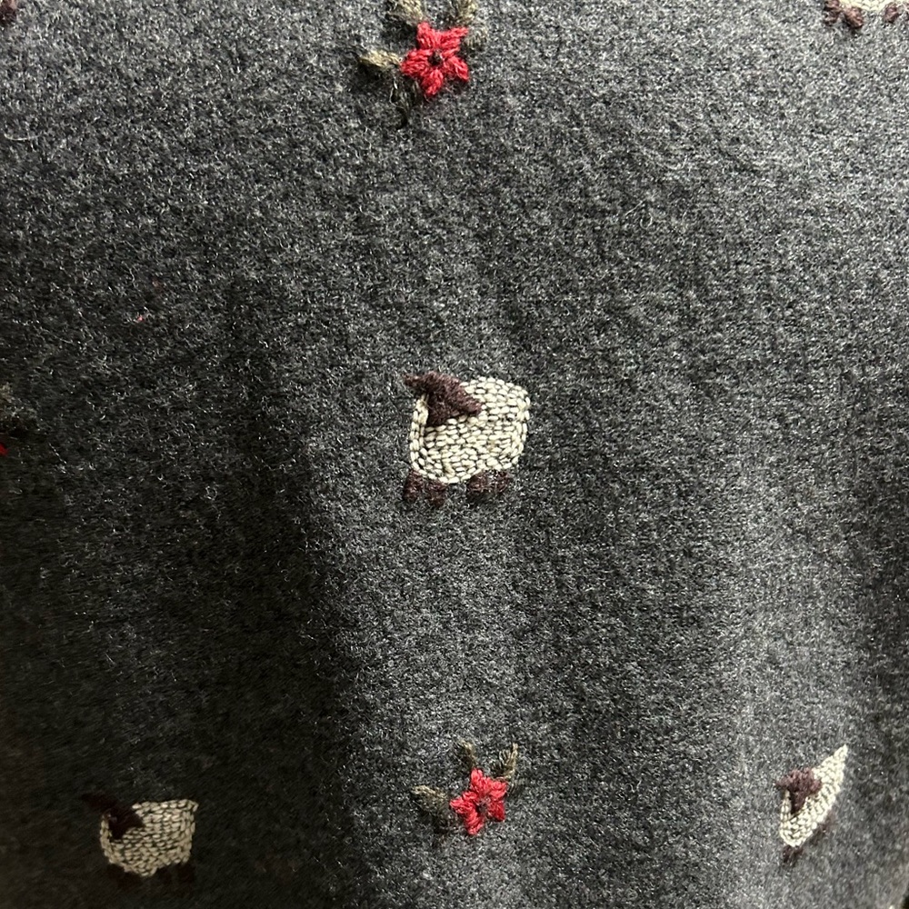 Vintage Woolrich Wool Sheep Vest M - Picture 4 of 4